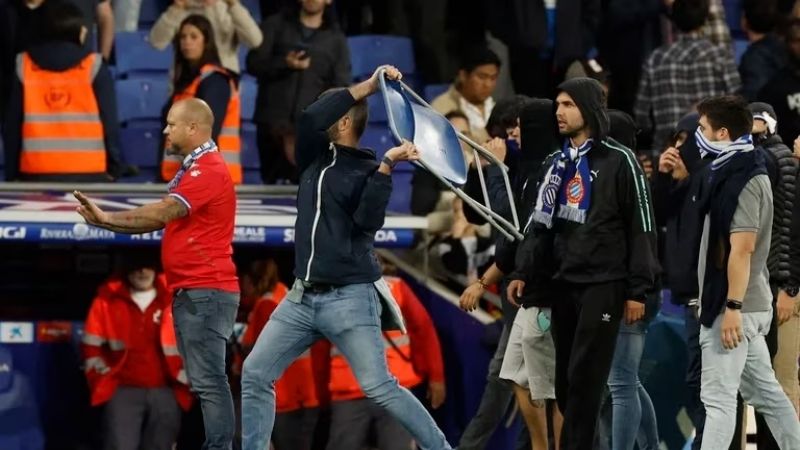 Escándalo en el festejo del título del Barcelona