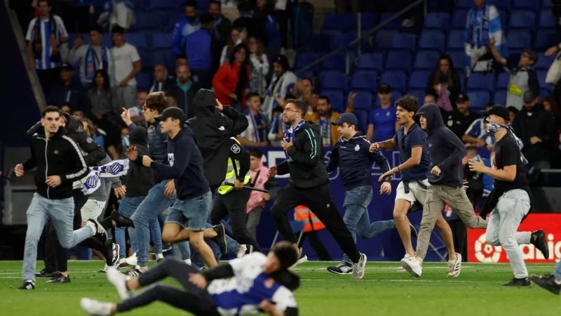 Escándalo en el festejo del título del Barcelona