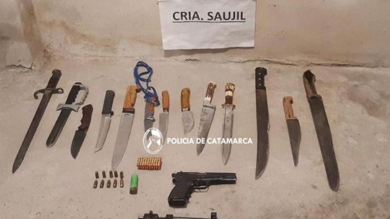 En un hecho de violencia de género secuestran armas blancas