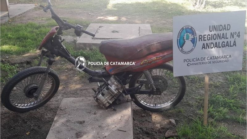 En un taller tenían una moto robada