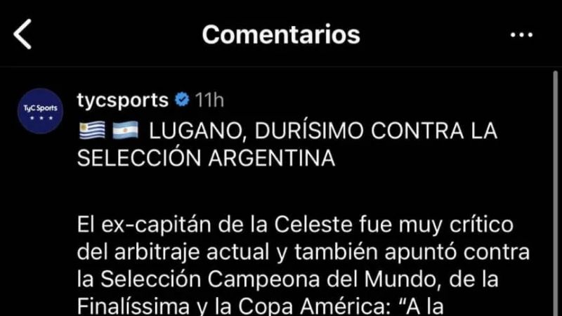 Inteligente respuesta de Paredes a Lugano