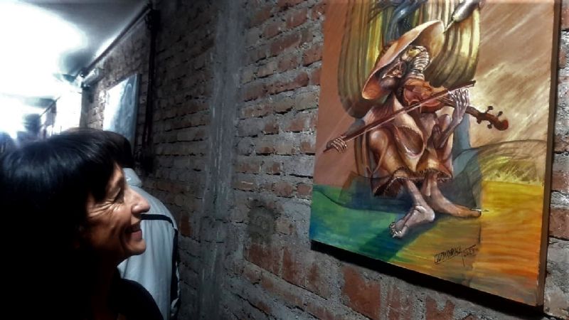 Se inauguró muestra plástica de Raúl Guzmán en la Bodega “Michango”