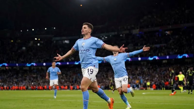 El City goleó al Madrid, con el cuarto de Julián