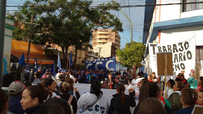 Ahora: convocante movilización de izquierda en el centro de la Capital