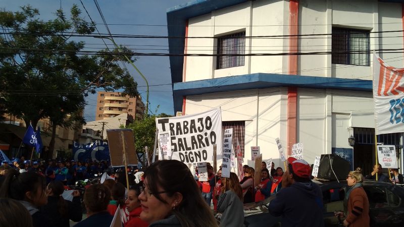 Ahora: convocante movilización de izquierda en el centro de la Capital