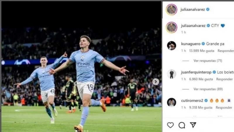 Los mensajes a Julián por su gol al Real Madrid