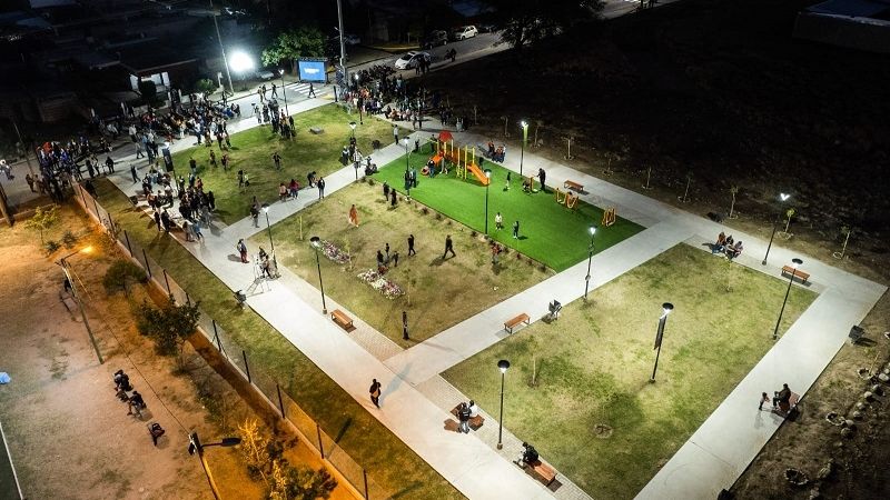 Inauguran un nuevo espacio verde en Villa Cubas
