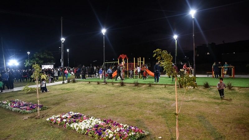 Inauguran un nuevo espacio verde en Villa Cubas