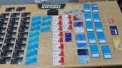 Trasladan ilegalmente una importante cantidad de tarjetas bancarias y chips telefónicos