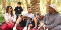 ALBUM DE FOTOS de la familia Messi, en su periplo turístico por Arabia Saudita, sin permiso del PSG.