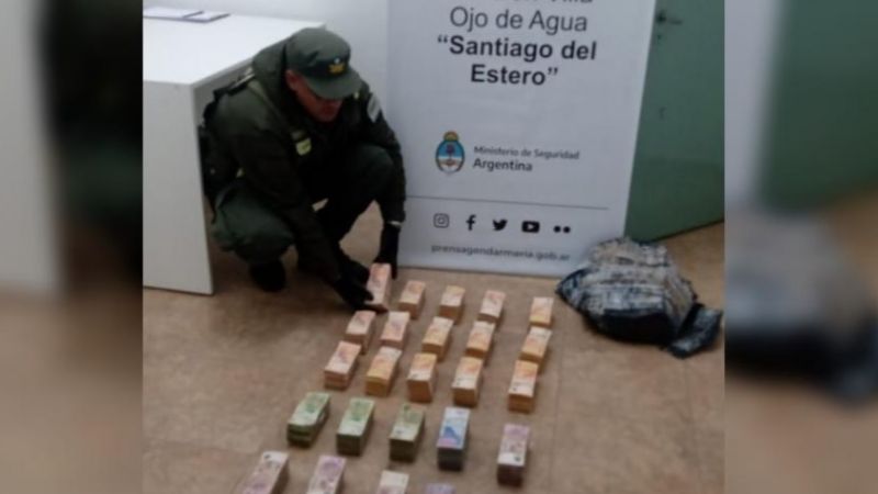 Gendarmería incautó más de 8 millones de pesos tras un control sobre Ruta 9