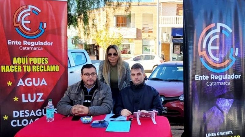 El Ente Regulador atendió a usuarios en Tinogasta