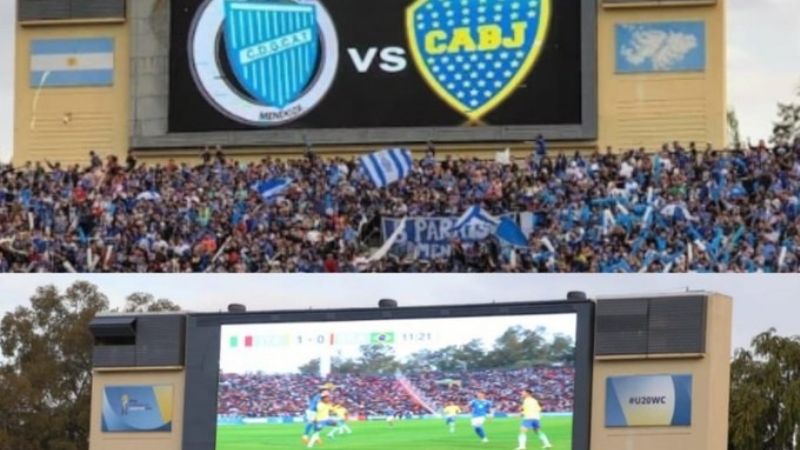 Papelón: taparon las islas en el Estadio “Malvinas Argentinas”