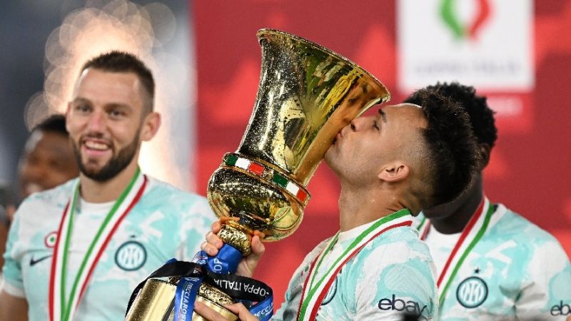 Con doblete de Lautaro, Inter ganó la Copa Italia