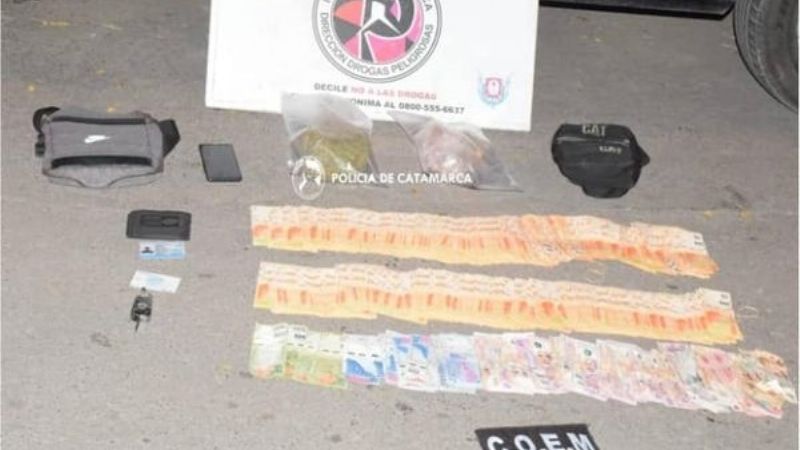 Le secuestran droga y $500.000