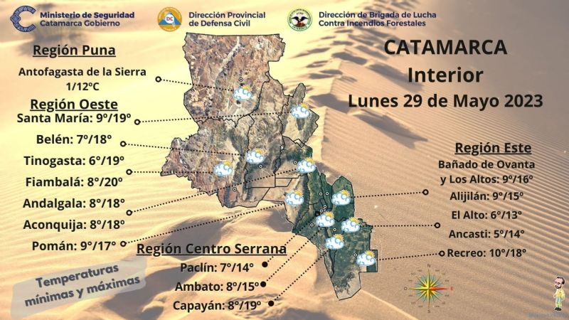 Tendencia del tiempo para los últimos días de mayo