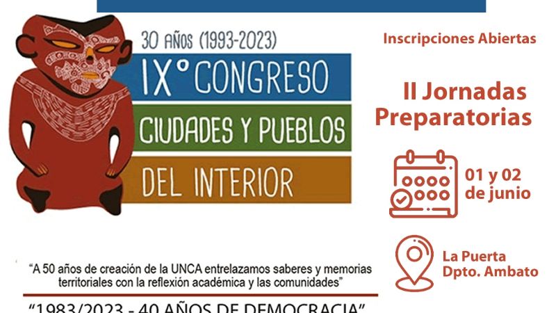 Segundas Jornadas Preparatorias del IX Congreso de Ciudades y Pueblos del Interior