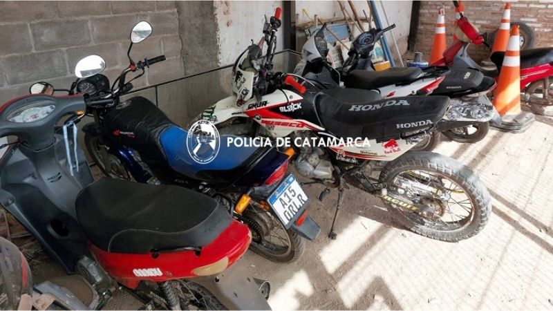 Secuestran motos en Recreo