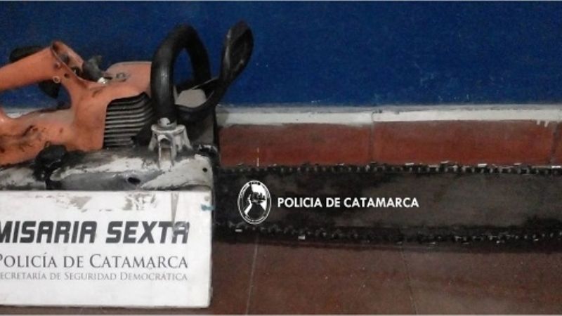 Llevaba una motosierra y no pudo justificar su propiedad