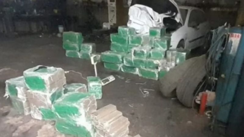 La policía secuestró más de 500 kilos de marihuana