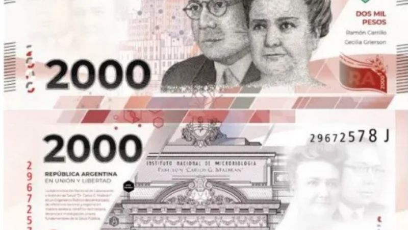 El nuevo billete $2.000 saldrá a la calle antes de lo esperado