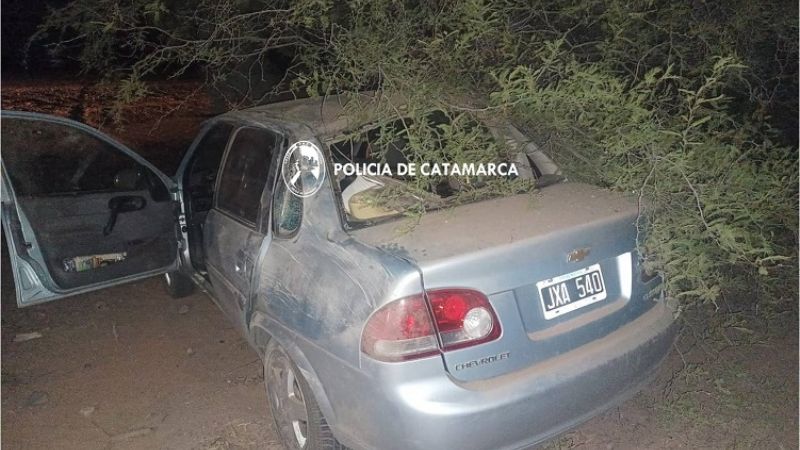 Violento vuelco de un auto en Tinogasta