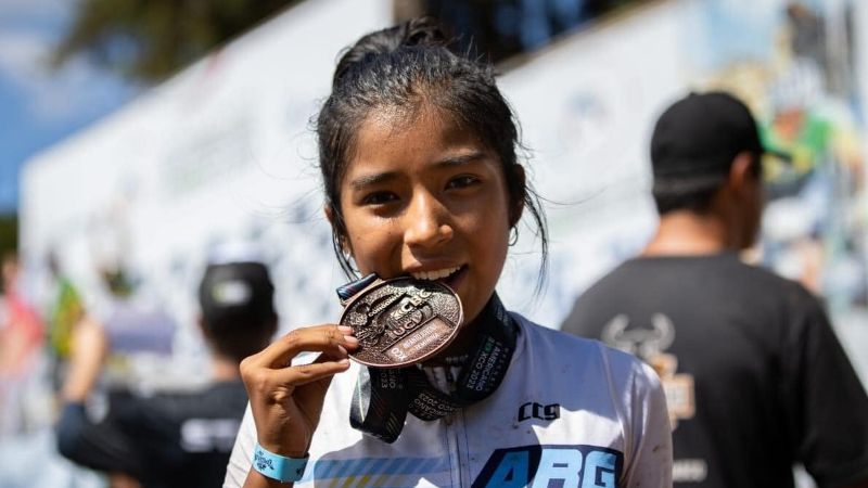 Santamariana regresó con la medalla de bronce del Panamericano de MTB