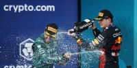 VERSTAPPEN descorchó su champagne sobre la humanidad del español, Alonso. que fue tercero.