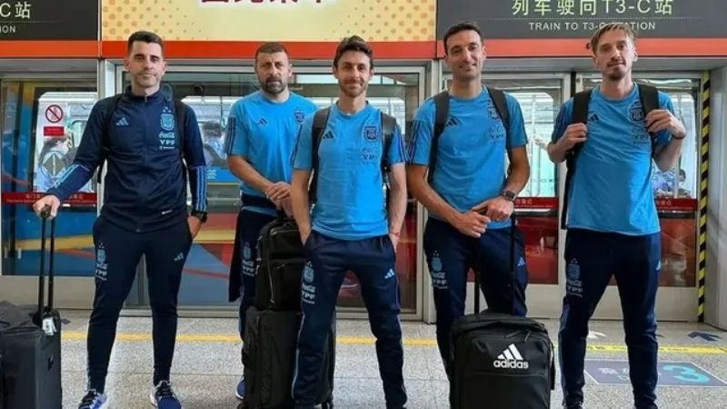 Entusiasmo por la Selección Argentina en China