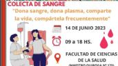 Colecta de sangre este miércoles