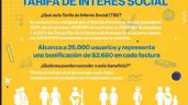 Tarifa de Interés Social en el Norte y Valle Viejo