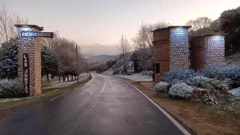 La nieve llegó hasta Las Juntas