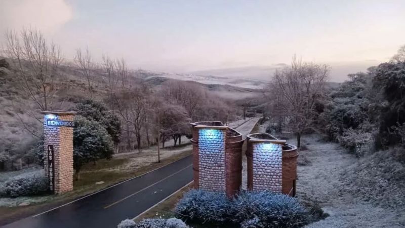 La nieve llegó hasta Las Juntas