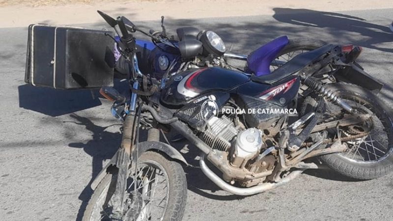 Chocaron dos motos en el B° Tabacalero