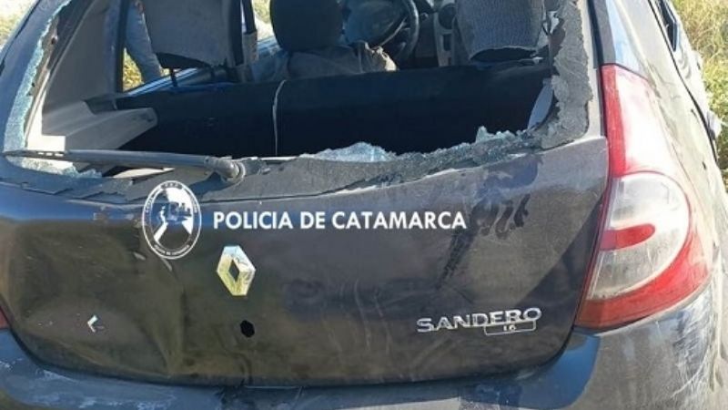 Volcó un auto en el Sur de la ciudad