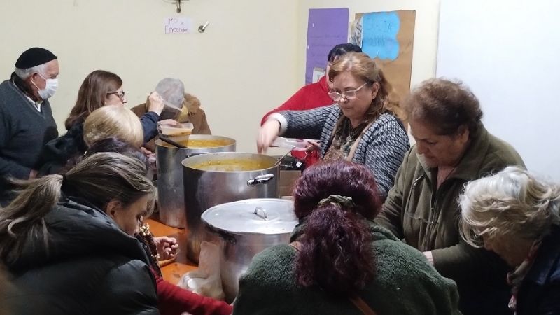Procesión, Misa y locreada en la fiesta de San Antonio