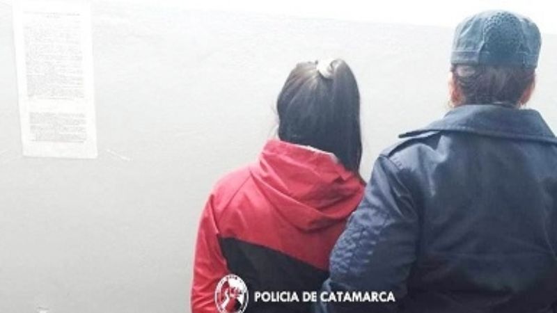 Mujer detenida en una mueblería