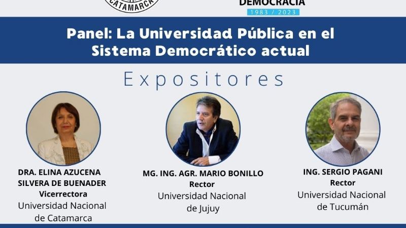 Panel: La Universidad Pública en el sistema democrático actual