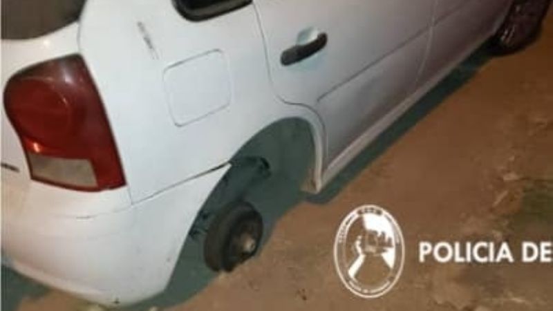 Arrestaron a ladrones de ruedas