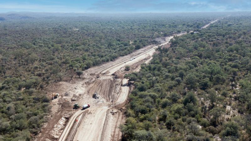 La pavimentación de Ruta 7 tiene un avance del 50%