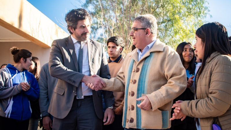 Raúl puso en marcha la construcción de la nueva Escuela Técnica Profesional de Tinogasta
