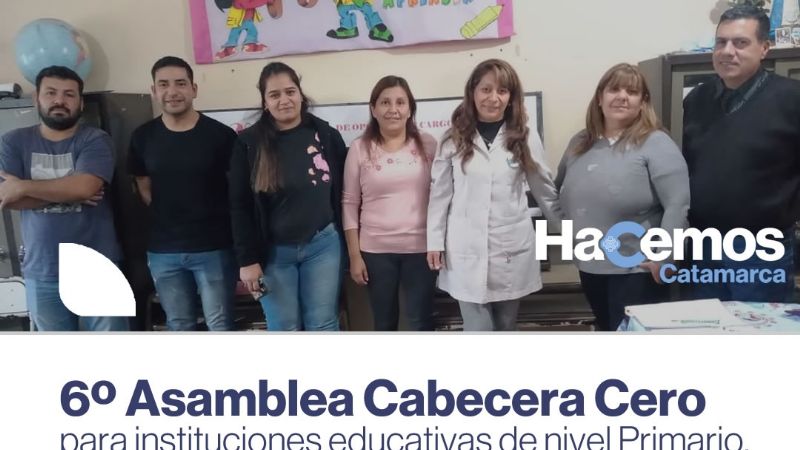 6°Asamblea Cabecera Cero para instituciones educativas