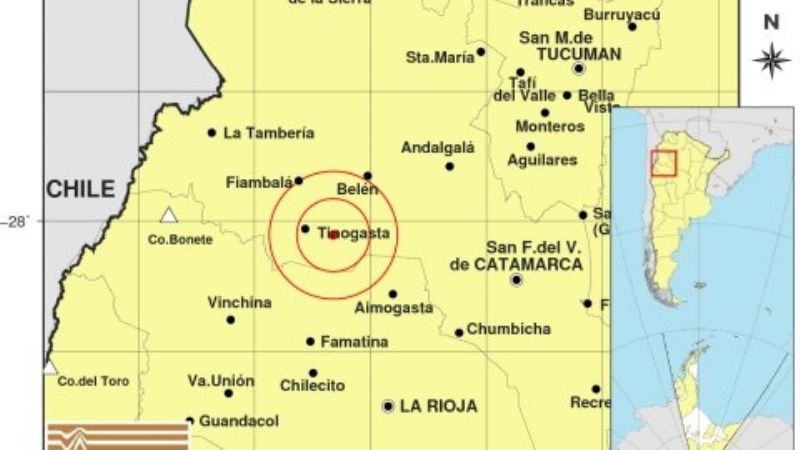 Sismo en Tinogasta