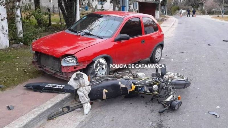 Triple choque en la plaza de Los Varela