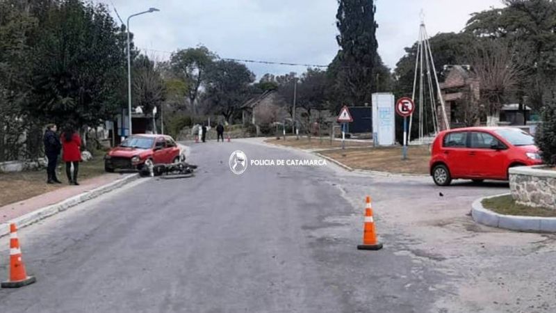 Triple choque en la plaza de Los Varela