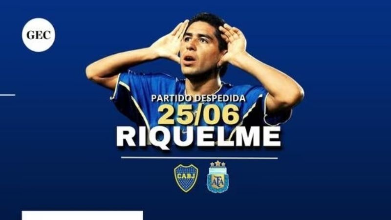 La despedida de Riquelme, en “La Bombonera”