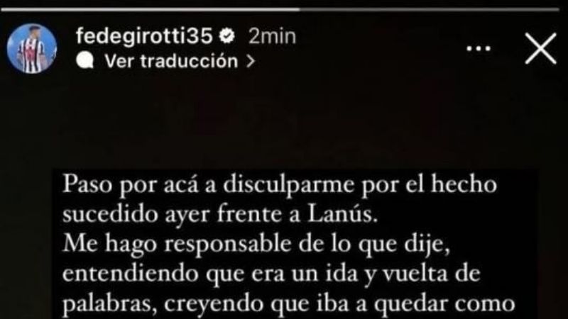 Girotti se disculpó por acto racista contra Aguilar
