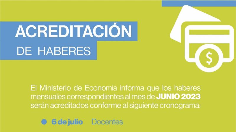 Acreditación de haberes a la Administración Pública Provincial