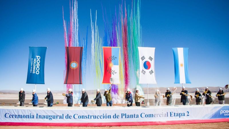 Posco inició la segunda fase del proyecto Sal de Oro para producir litio en Catamarca y Salta