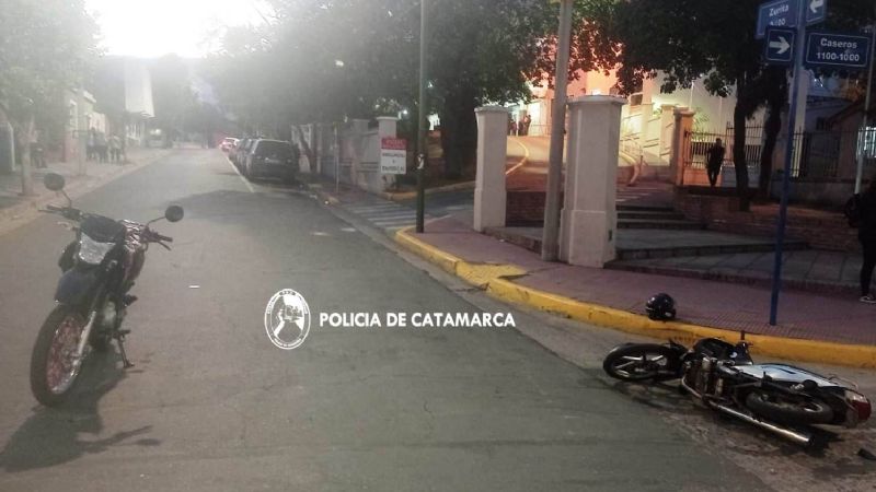 Una moto se prendió fuego